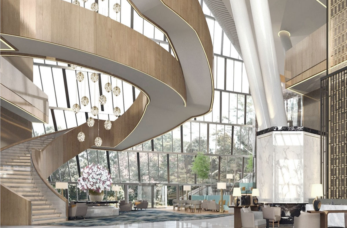 未來智能風(fēng)格的高端酒店設(shè)計，將科技與人性化設(shè)計巧妙融合